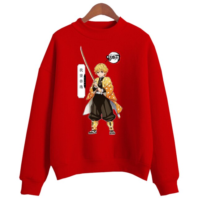 Pull Demon Slayer Zenitsu rouge