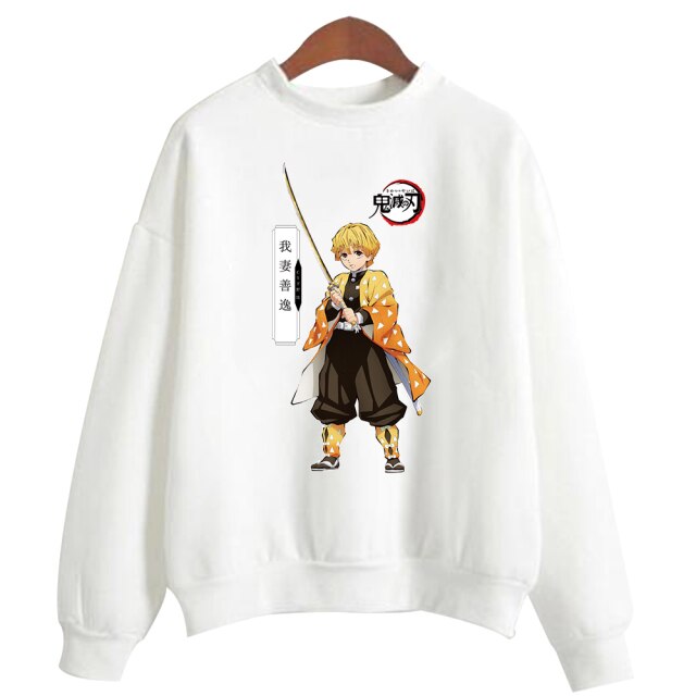 Pull Demon Slayer Zenitsu blanc