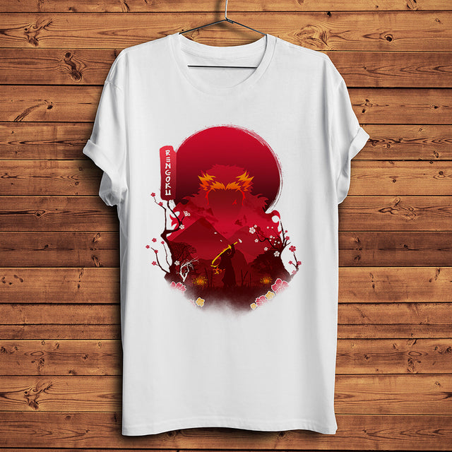 T-Shirt Kyojuro Flamme Demon Slayer