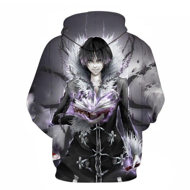 Sweat A Capuche Kuroro Lucifer Manga Hunter x Hunter Adulte Homme Femme Longues Manches