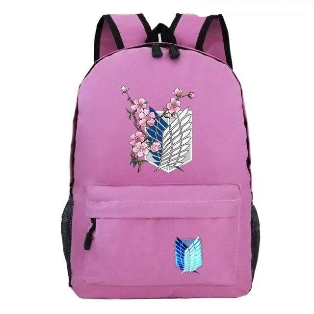 Cartable Ailes de la Liberté Fleures Attack On Titan Sac À Dos