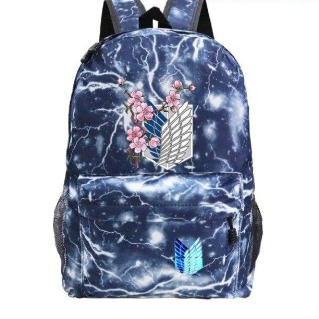 Cartable Ailes de la Liberté Fleures Attack On Titan Sac À Dos