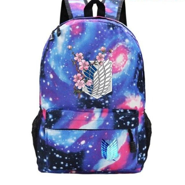 Cartable Ailes de la Liberté Fleures Attack On Titan Sac À Dos