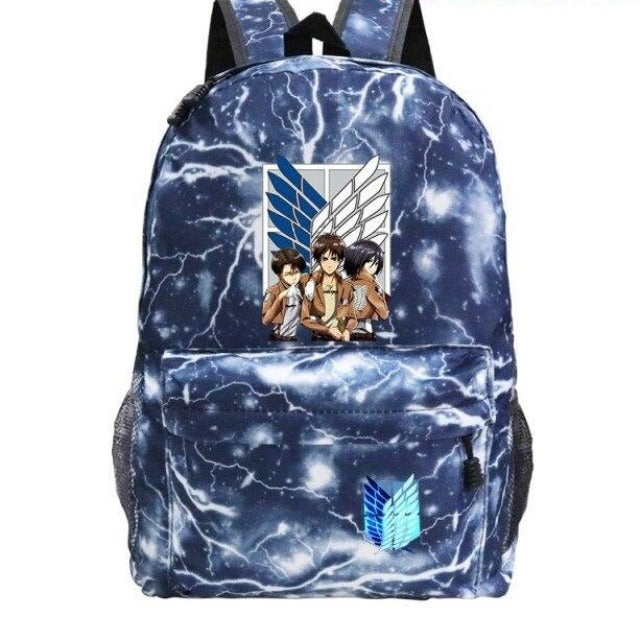 Cartable Eren Mikasa Levi Attaque des Titans Sac À Dos