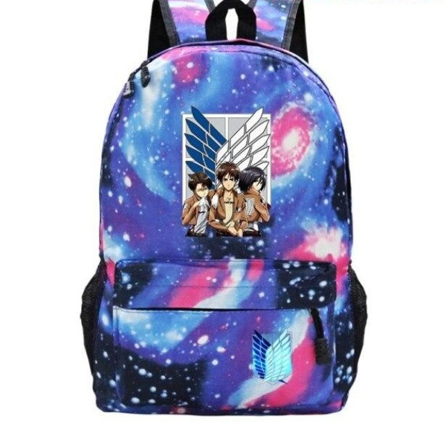 Cartable Eren Mikasa Levi Attaque des Titans Sac À Dos