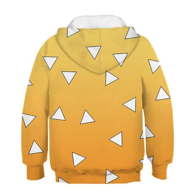 Demon Slayer Zenitsu Kinder Sweatshirt Jungen Mädchen Pullover