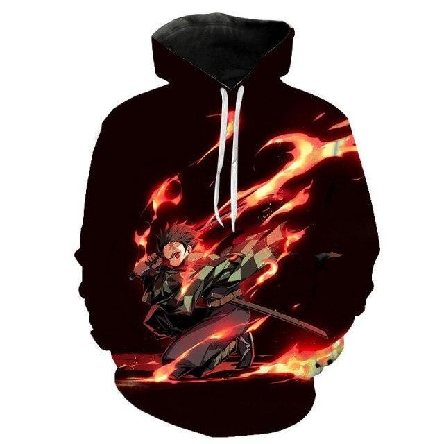 Tanjirou Nezuko Kimetsu No Yaiba Sweat À Capuche Hoodie 3D Unisex vendu Tanjirou Nezuko Kimetsu No Yaiba Sweat À Capuche Hoodie 3D Unisex vendu