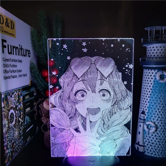 Lampe de chevet LED décorative Manga Ace, idee cadeau pour ado, accessoire  Manga Ace Manga Dessins animé Chambre d'ado garçon deco bureau idée cadeau  noel ado TOP : : Luminaires et Éclairage