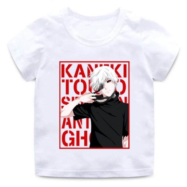 T-Shirt Enfant Tokyo Ghoul Sekigan BLANC