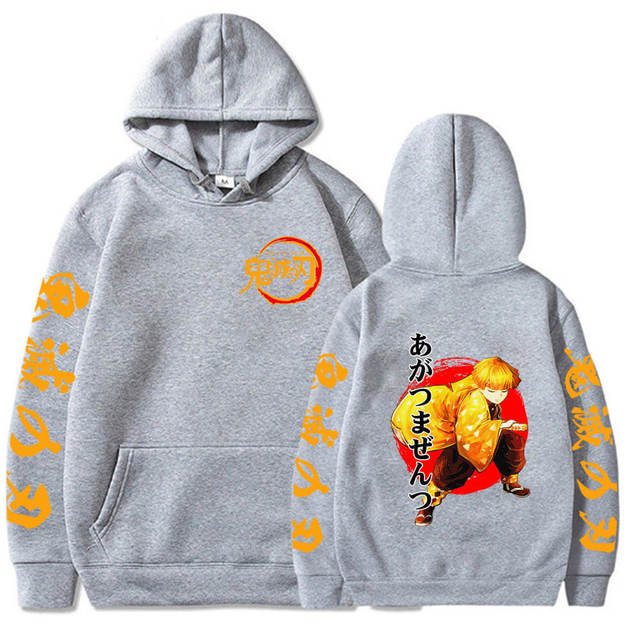 Pull Zenitsu Souffle de la Foudre Adulte Homme Femme Manches Longues