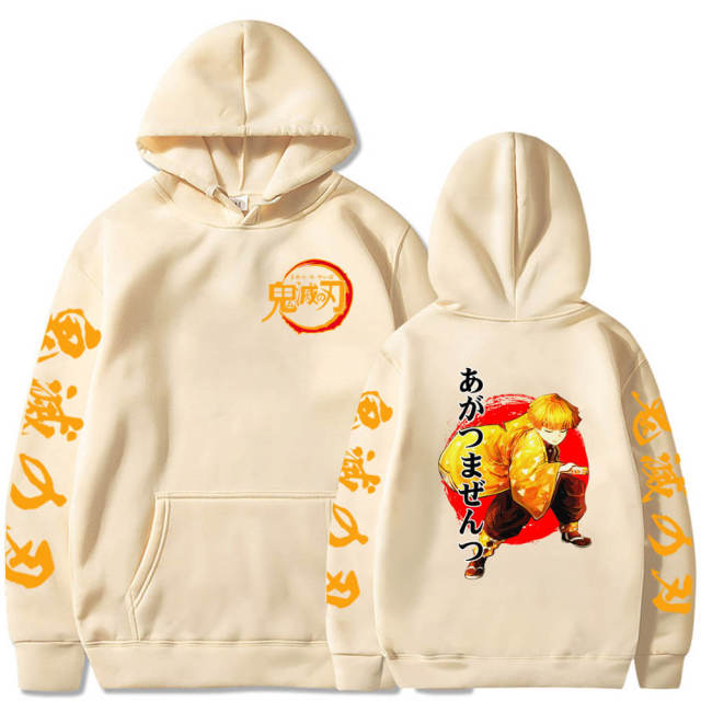 Pull Zenitsu Souffle de la Foudre beige