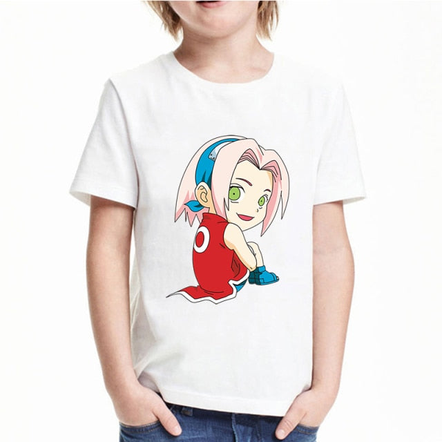 T-Shirt Enfant Naruto Sakura Haruno Garçon Fille