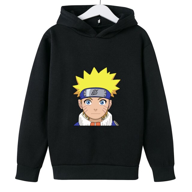 Pull Enfant Naruto Uzumaki noir