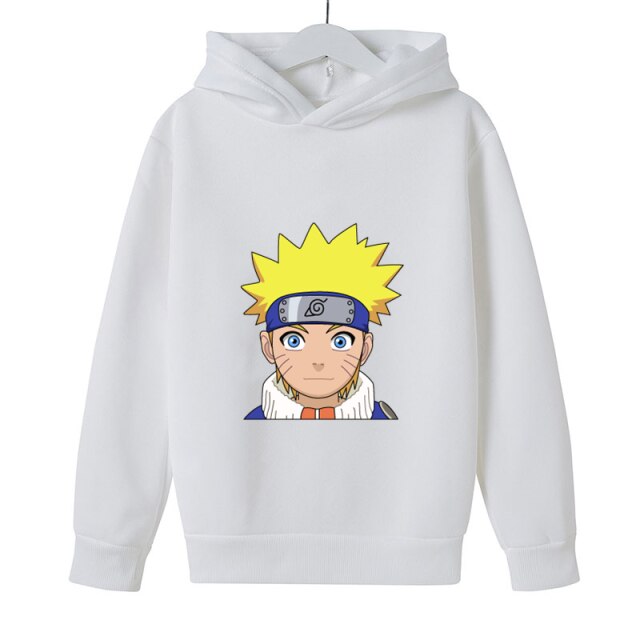 Pull Enfant Naruto Uzumaki blanc