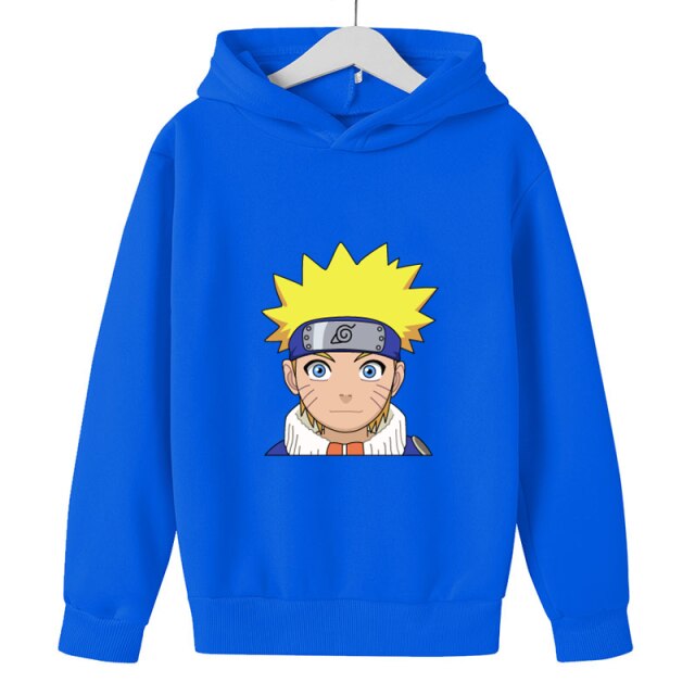 Pull Enfant Naruto Uzumaki bleu