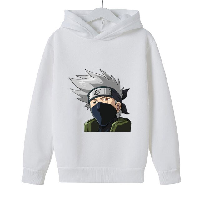 Pull Enfant Kakashi Hatake blanc