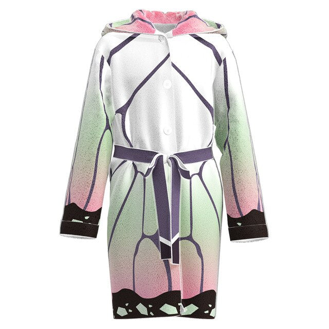 Robe de Bain en Flanelle Demon Slayer