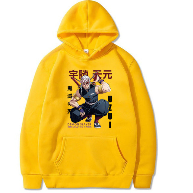 Sweat à Capuche Demon Slayer Tengen Uzui Adulte Homme Femme Manches Longues