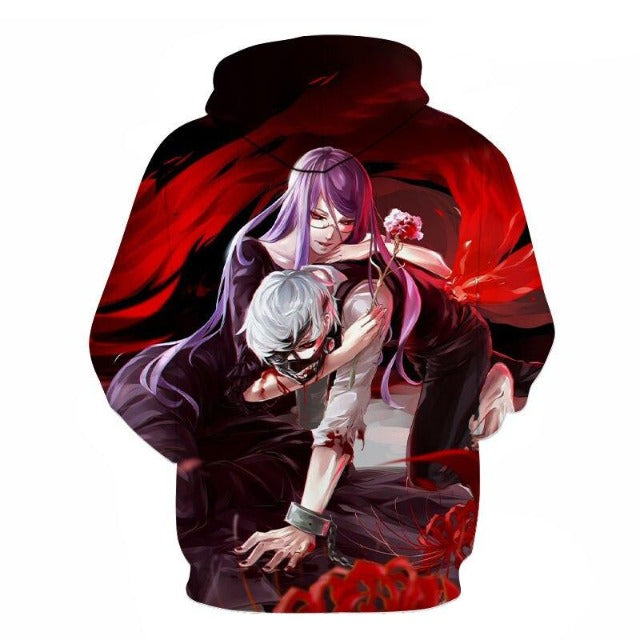 Sweat Enfant Rize & Ken Kaneki Tokyo Ghoul Pull Garçon Fille