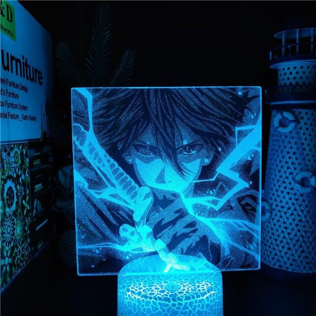 Sasuke Uchiha 3D-LED-Neonlampe für Nachttisch- oder Schreibtischdekor Manga