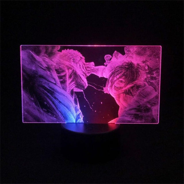 Lampe Titan Assaillant vs Titan Cuirassé AOT