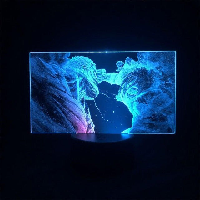 Lampe Titan Assaillant vs Titan Cuirassé AOT