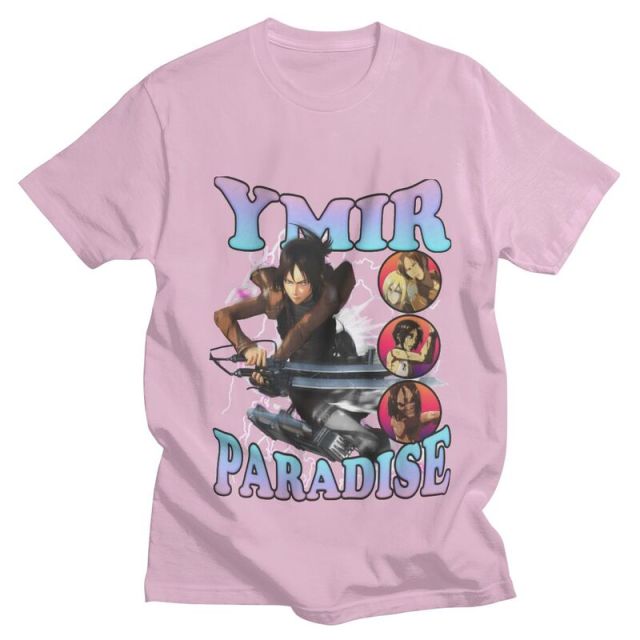 T-shirt Ymir Attaque des Titans Floqué Adulte Homme Femme Courtes Manches Manga