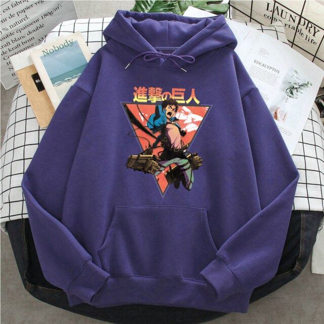 Hoodie Eren Jäger Attaque Des Titans violet