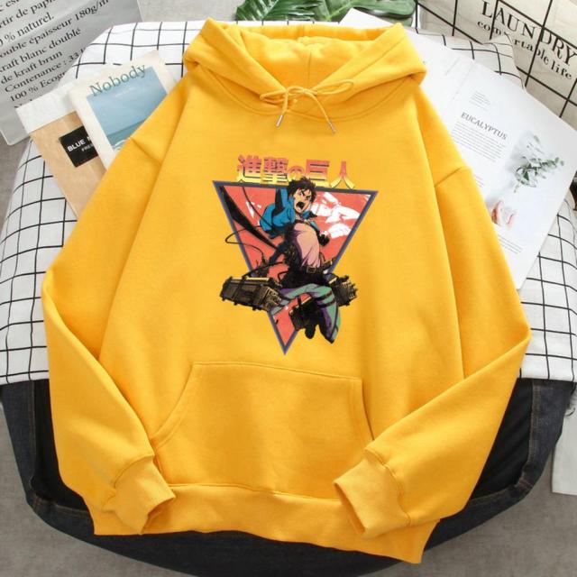 Hoodie Eren Jäger Attaque Des Titans jaune