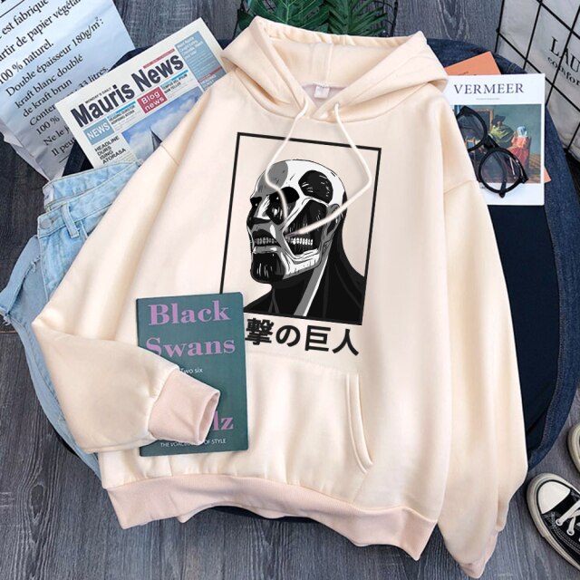 Sweat A Capuche Titan Colossal Attaque Des Titans beige