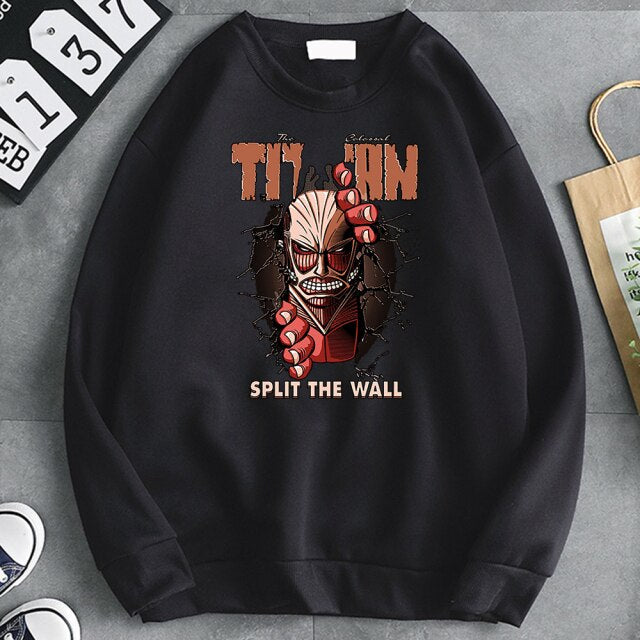 Pull Titan Colossal Attaque Des Titans noir