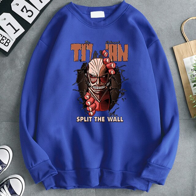 Pull Titan Colossal Attaque Des Titans bleu