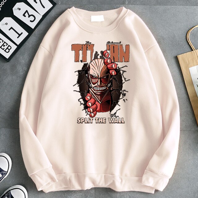 Pull Titan Colossal Attaque Des Titans beige