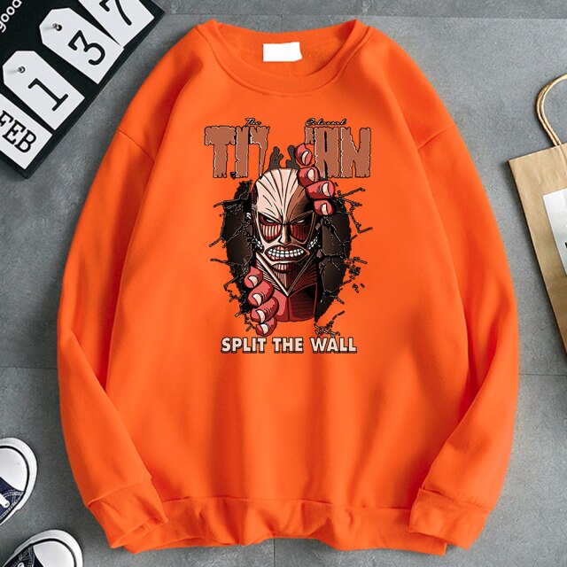 Pull Titan Colossal Attaque Des Titans orange
