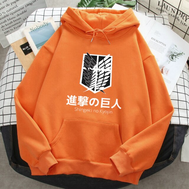 Sweat Shingeki no Kyojin Ailes de la Liberté orange