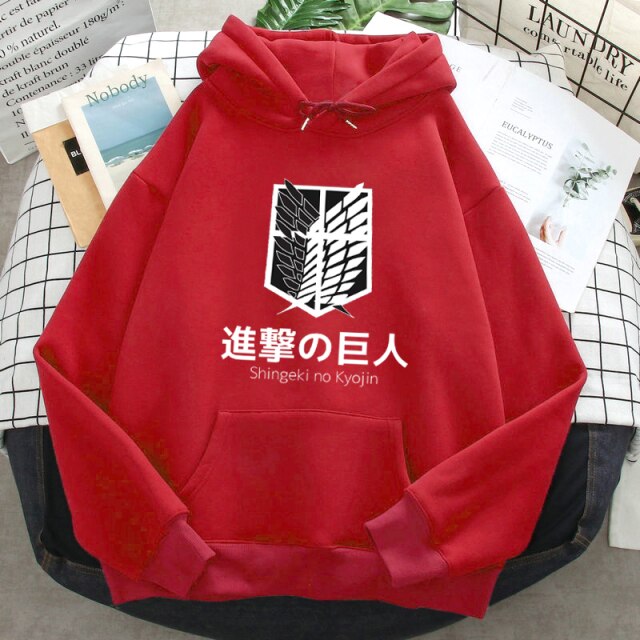 Sweat Shingeki no Kyojin Ailes de la Liberté rouge