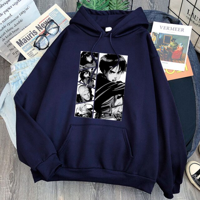 Sweat AOT Personnages Adulte Homme Femme Longues Manches Manga