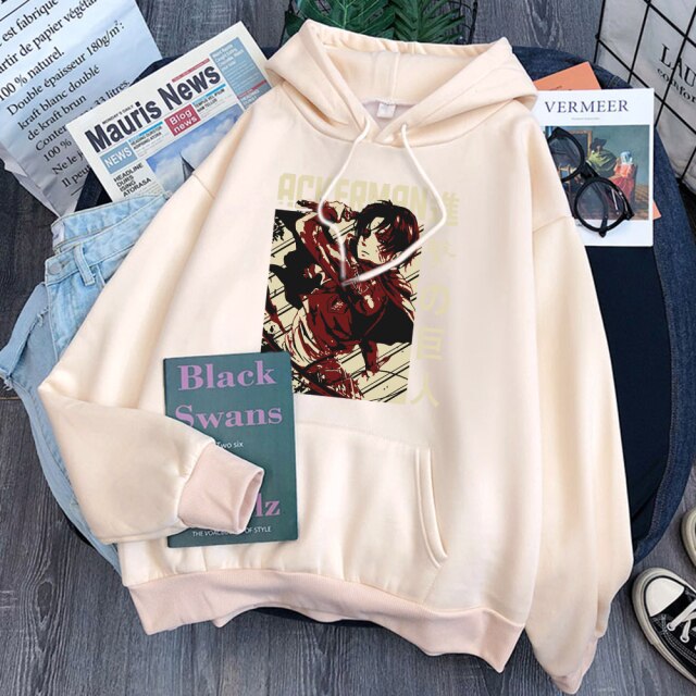 Sweat Levi Ackerman Attack On Titan Adulte Homme Femme Longues Manches Manga AOT