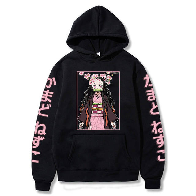 Pull Demon Slayer Nezuko Adulte Homme Femme Manches Longues