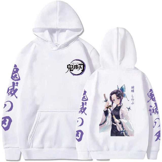 Demon Slayer Shinobu Kocho Langarm-Sweatshirt für Erwachsene, Herren und Damen