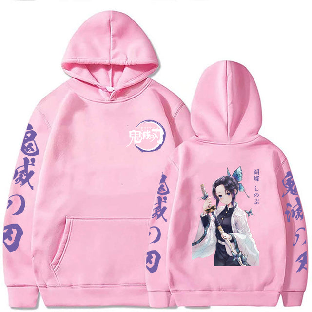 Demon Slayer Shinobu Kocho Langarm-Sweatshirt für Erwachsene, Herren und Damen