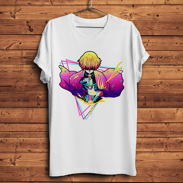 T-Shirt Rétro zenitsu Demon Slayer