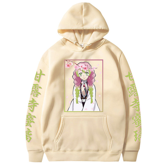 Demon Slayer Mitsuri Sudadera con capucha Adulto Hombres Mujeres Manga Larga