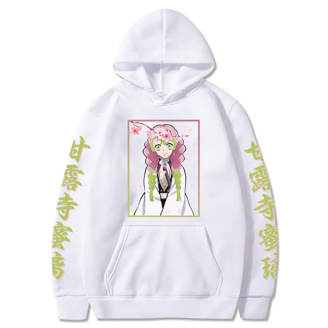 Sweat à Capuche Demon Slayer Mitsuri  blanc