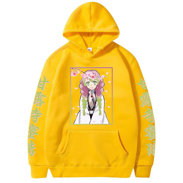 Demon Slayer Mitsuri Sudadera con capucha Adulto Hombres Mujeres Manga Larga
