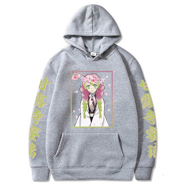 Demon Slayer Mitsuri Sudadera con capucha Adulto Hombres Mujeres Manga Larga