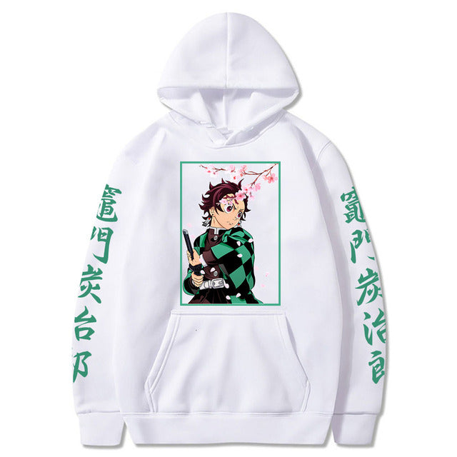 Demon Slayer Tanjiro Kamado Sudadera con capucha Adulto Hombres Mujeres Manga Larga