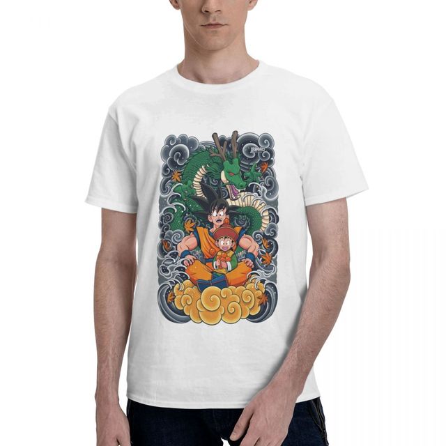 T-shirt Goku Gohan Dragon Ball Manga Floqué Adulte Homme Femme Courtes Manches