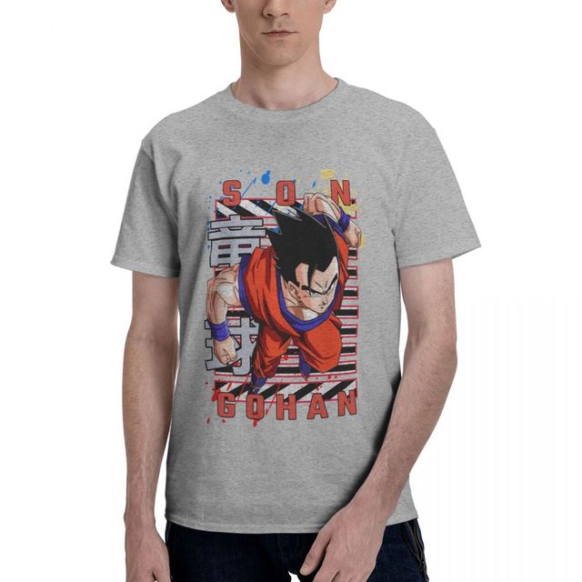 T-shirt Gohan Ultime Dragon Ball Manga Floqué Adulte Homme Femme Courtes Manches