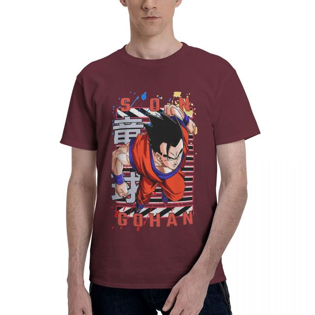 T-shirt Gohan Ultime Dragon Ball Manga Floqué Adulte Homme Femme Courtes Manches